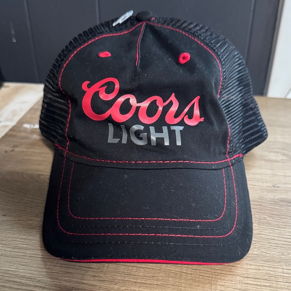 NWT Coors Light Adjustable Retro Trucker Hat